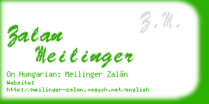zalan meilinger business card